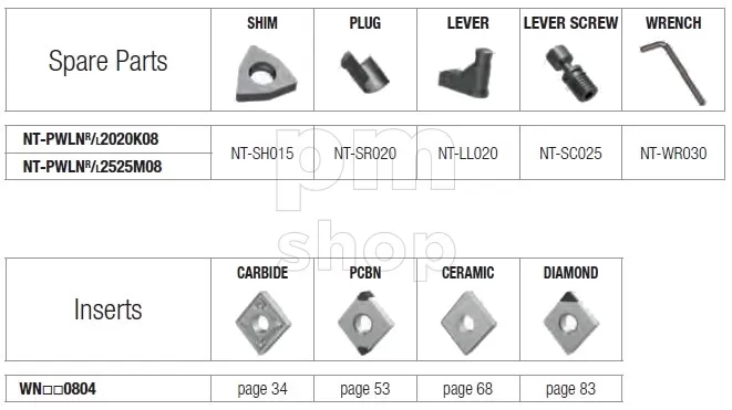 Державка токарная проходная Nikko Tools PWLNL заказать