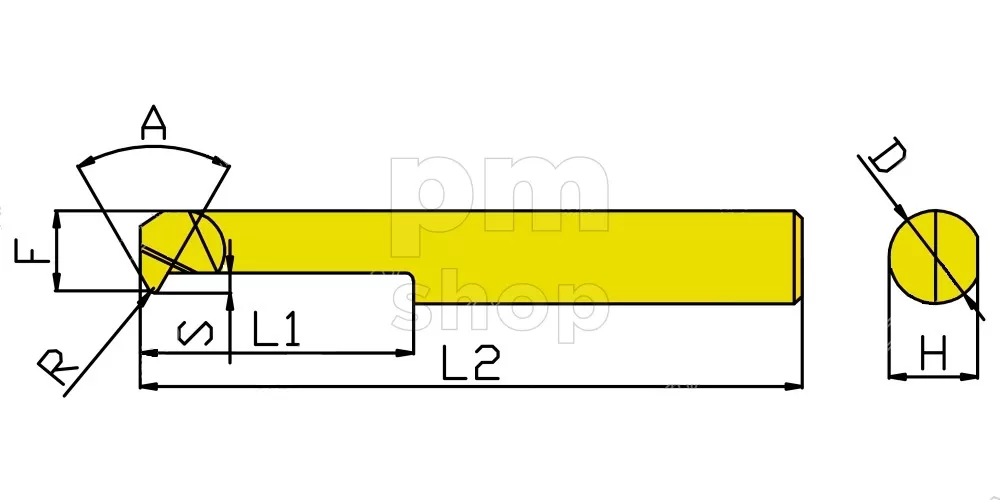 Мини-резец PSTIR8-25L-A30°-R0.1-KTX для нарезания внутренней резьбы неполного профиля 30° заказать