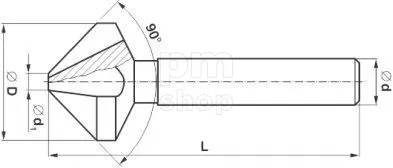 Зенковка HSS с ц/х 8.3х90 StimZet, серия 221625  заказать