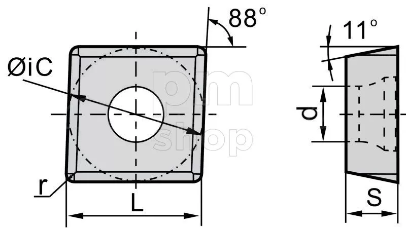 Фрезерная пластина MPHT080305-DM-SD2336 заказать