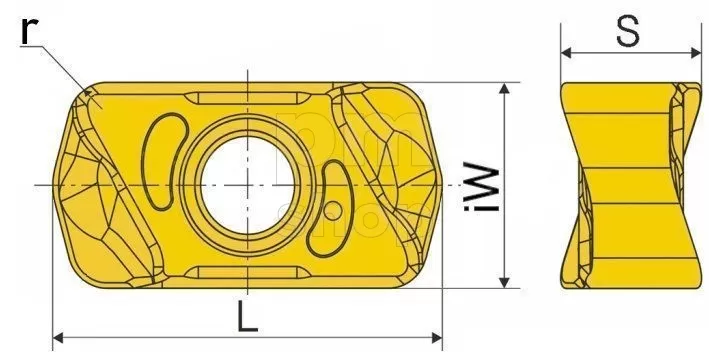 Фрезерная пластина LNMU0303ZER-MJ-HR52522B заказать