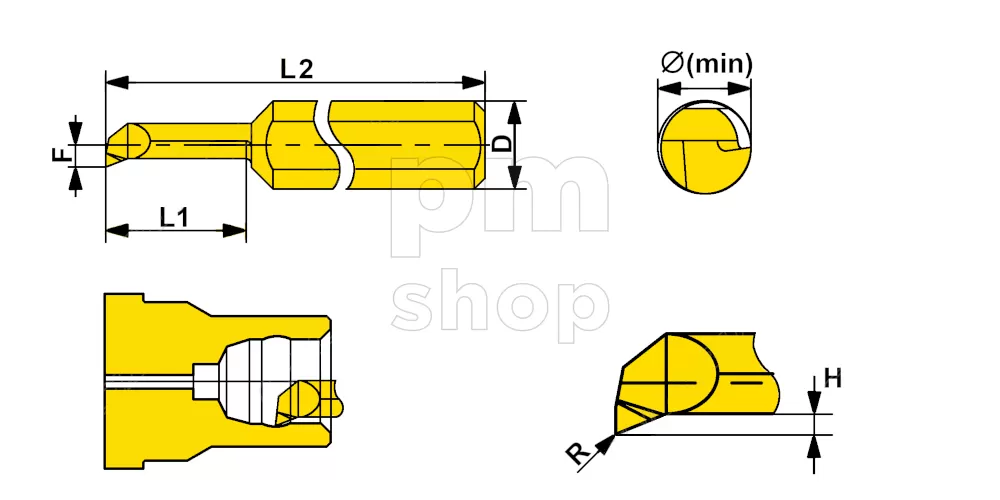 Мини-резец MPR-1-R0.05-L4-JF610M  для продольного растачивания заказать