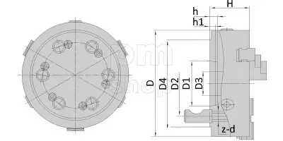 Токарный патрон K11-380C/D8 заказать