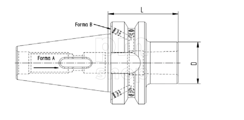 Оправки для сверл с конусом Морзе Pagnoni BT40-CM4 заказать