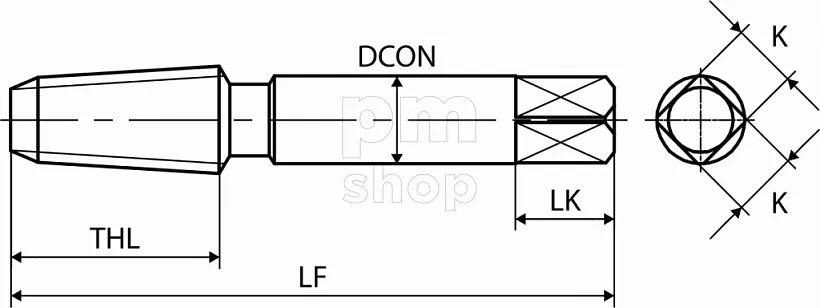 Метчик дюймовый SP-VA DIN NPT 1/2-14 для конической резьбы Yamawa  заказать
