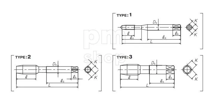 Метчик М10х1.5 для сквозных отверстий Yamawa SU-НТ P4 JIS 3PCS HSS заказать