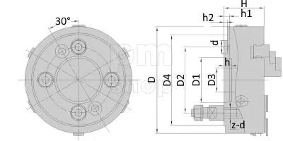 Токарный патрон K11-160C5 заказать