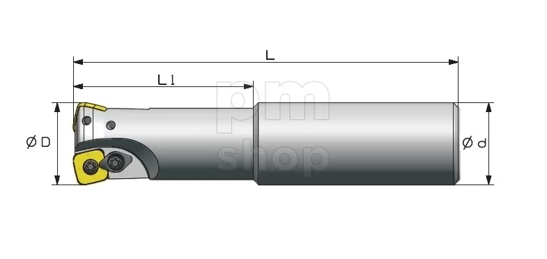 Фреза концевая хайфид со сменными пластинами Sant XK01.09Z25.025.02 заказать