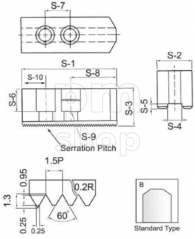 Комплект сырых кулачков SJ10080B for 10'' Height 80mm заказать