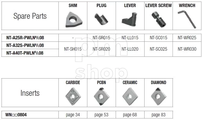 Державка токарная расточная Nikko Tools A-PWLNR заказать