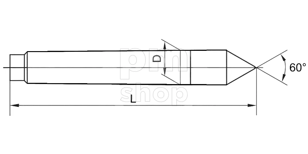 Центр упорный DG3, конус Морзе 3 заказать