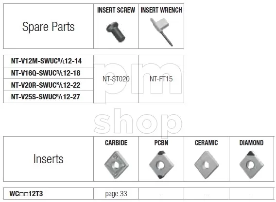 Державка токарная расточная Nikko Tools V-SWUCR заказать