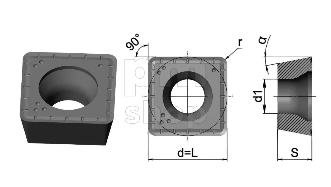 Сменная пластина SPMG050204-DG-1020 для корпусных сверл заказать