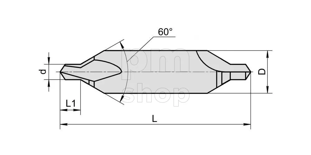 Сверло центровочное CD-10-B-T, d 10 мм, Тип B заказать