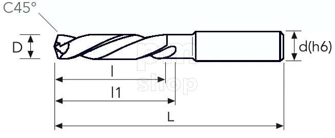 Сверло по металлу твердосплавное для станков ЧПУ OSAWA 355PU 5D заказать