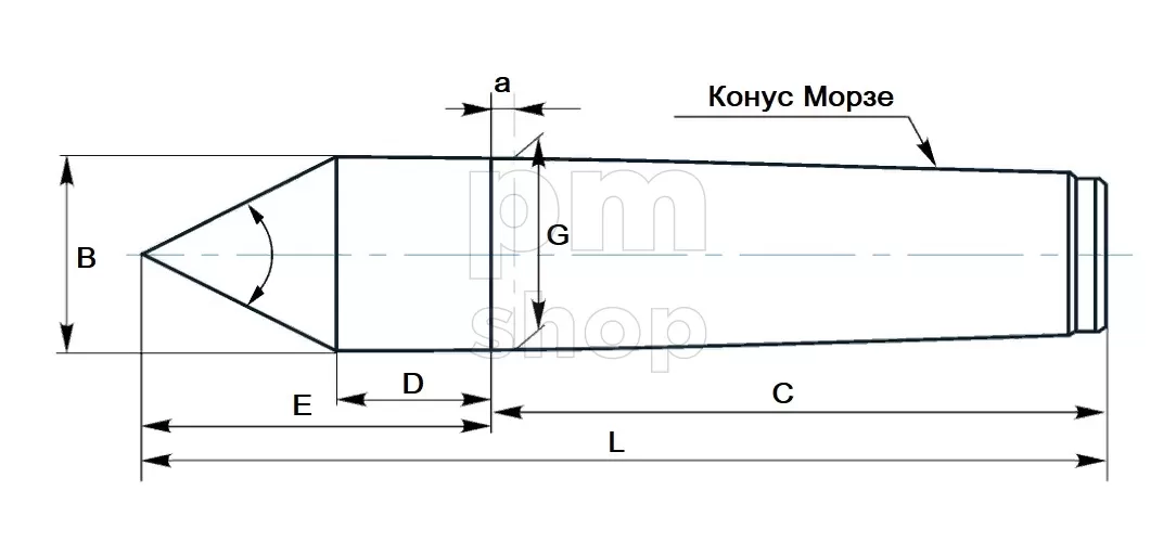 Упорный центр КМ3 заказать