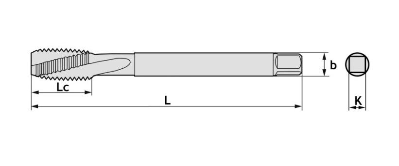 Метчик для глухих отверстий Wilson метрический с винтовыми канавками и покрытием TiN заказать