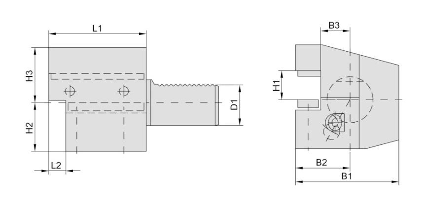 Резцедержатель станка осевой, VDI блок THA-C4 - левый заказать