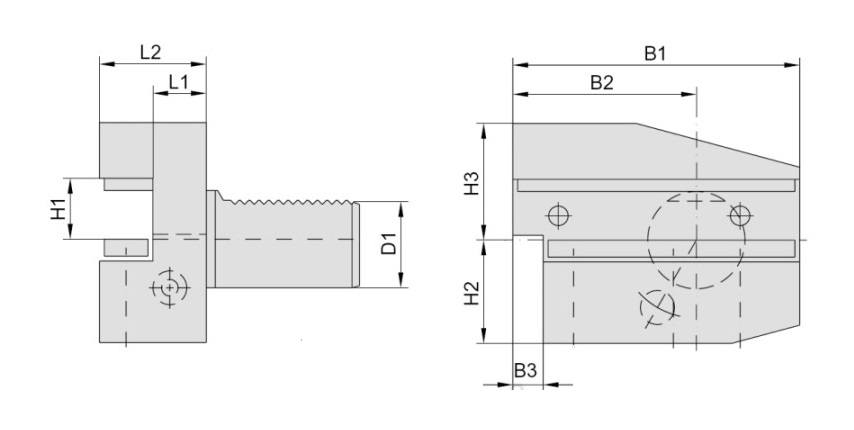 Резцедержатель станка радиальный, VDI блок THA-B8 - левый заказать