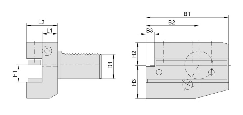 Резцедержатель станка радиальный, VDI блок THA-B6 - левый заказать