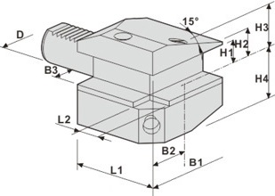 Резцедержатель станка радиально-осевой, VDI блок Evermore CB4 - левый заказать