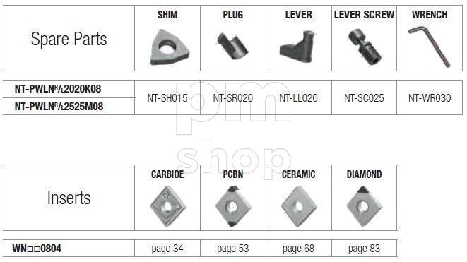 Державка токарная проходная Nikko Tools PWLNL заказать