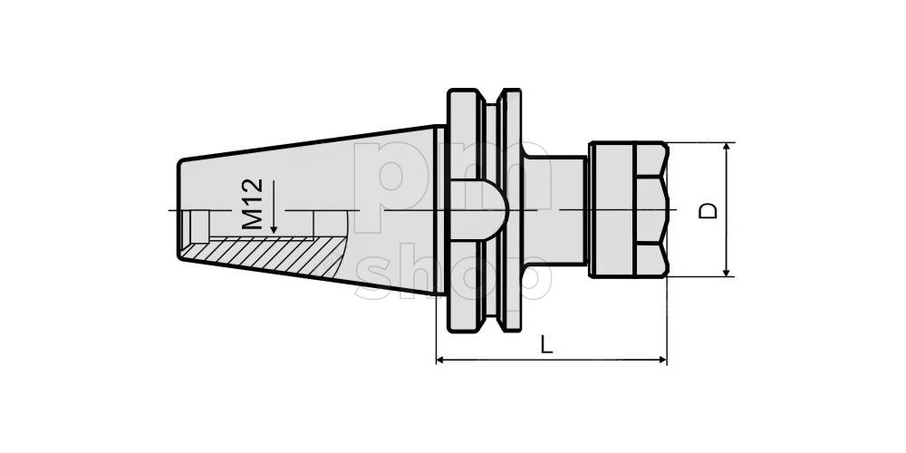 BT30-ER11M-070 Цанговый патрон с зажимной мини-гайкой MAS 403 заказать