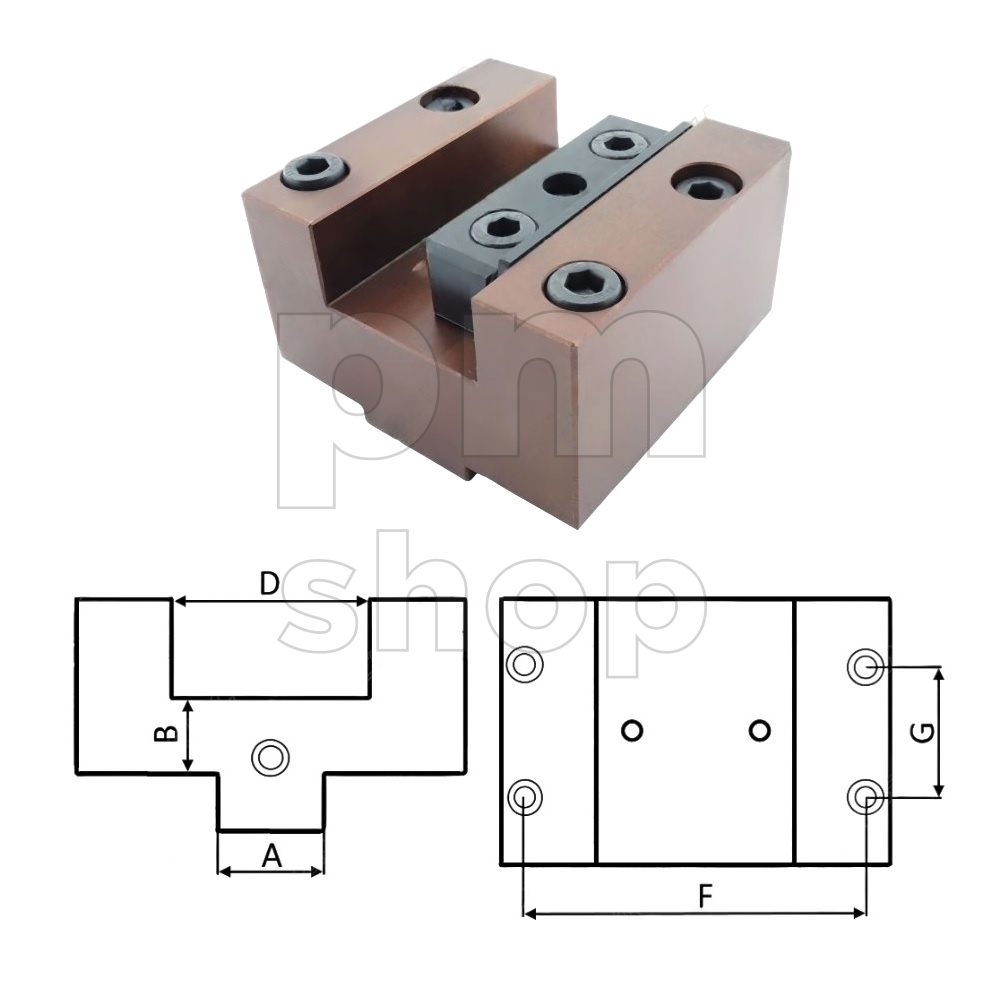 Инструментальный блок BOT-68X42-30-20x20 для призматического инструмента заказать