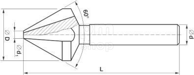 Зенковка HSS с ц/х 8х60 StimZet, серия 221623  заказать