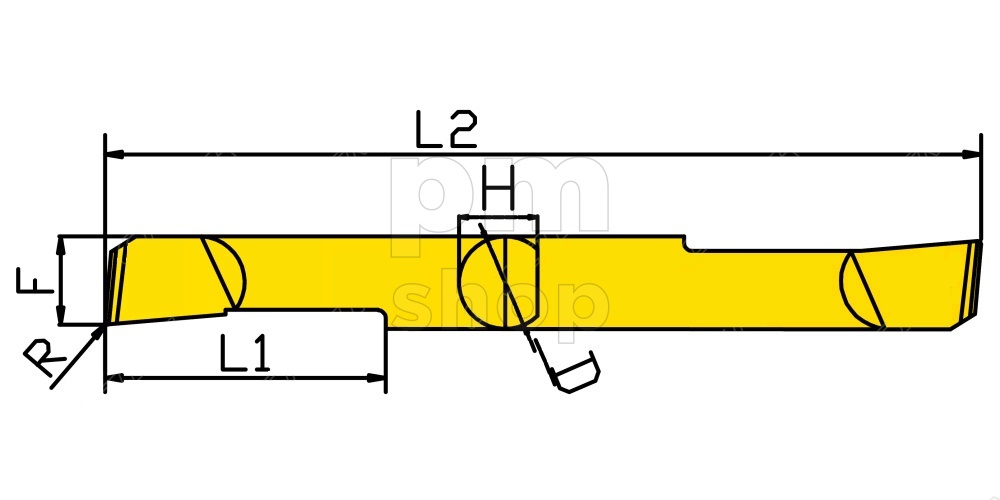 Мини-резец 2PSBTR6-25L-R0.2-KTX для продольного растачивания заказать