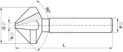 Зенковка HSS с ц/х 8х90 StimZet, серия 221625  заказать