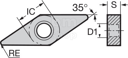 Токарная пластина Nikko Tools VNMG160408-NFM заказать