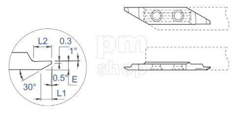 Токарная пластина обратного точения Applitec 723-30° заказать