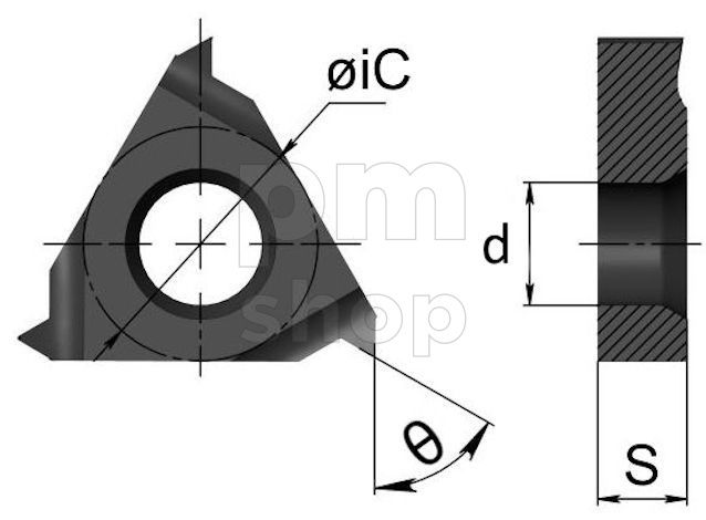 Пластина резьбовая 16NR-1.25ISO-KVX заказать