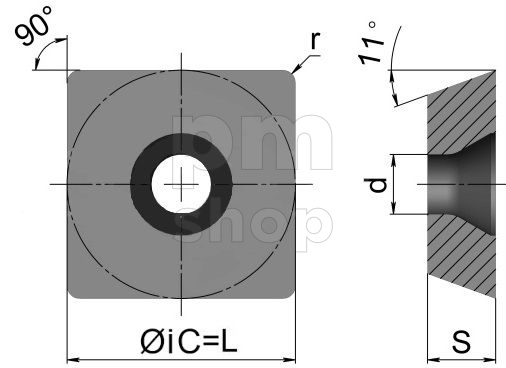 Фрезерная пластина SPMT120408-HM-SD2136 заказать