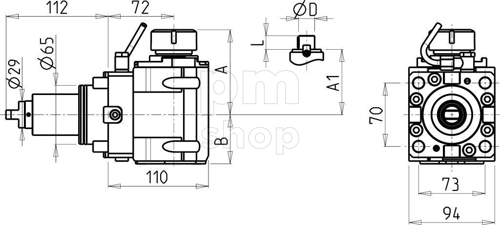 Головка радиальная сверлильно-фрезерная M.T. S.r.l. DWO0700232 заказать