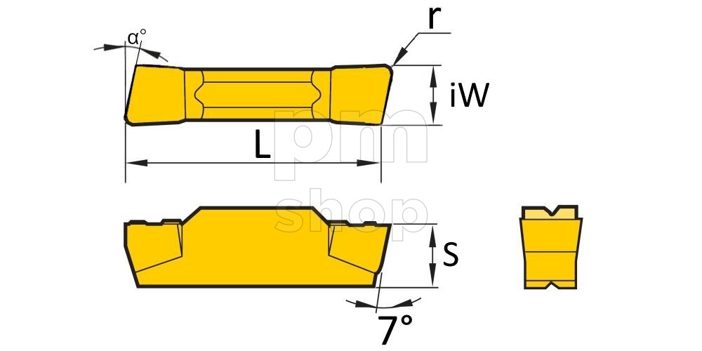 Пластина отрезная канавочная MGGN150-S06R-PM310 заказать