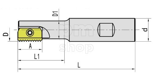 Резьбофреза концевая со сменными пластинами SR0012F14 заказать