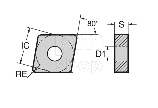 Токарная пластина Nikko Tools CNMG120404-NMM заказать