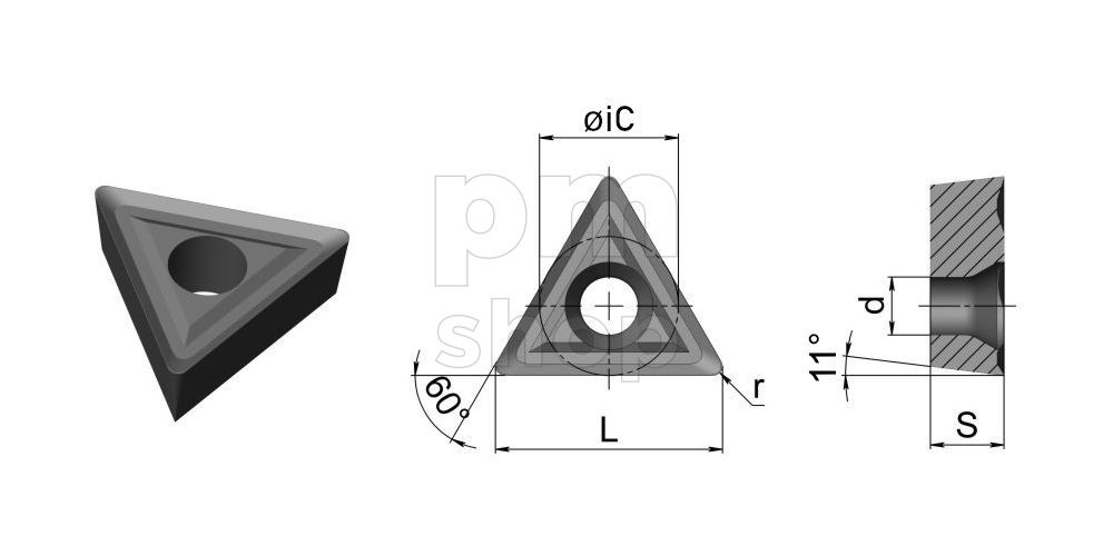 TPGH080202L-HR1135 Пластина токарная для точения заказать