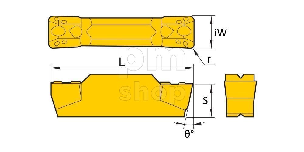 Пластина отрезная канавочная QCMB1502-CT-HS7125 заказать