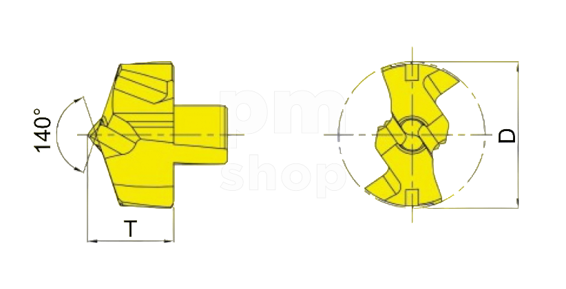 Сменная головка QD-215-S1/A-F7058 для корпусного сверла, D 21.5 мм, тип S1 заказать