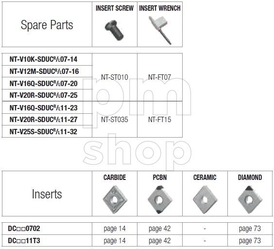 Державка токарная расточная Nikko Tools V-SDUCR заказать