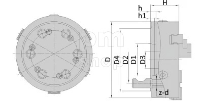 Токарный патрон K11-200D4 заказать