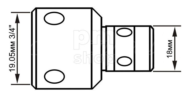 Переходник DZFX-04 Fein Quick-In / Weldon 19.05 заказать