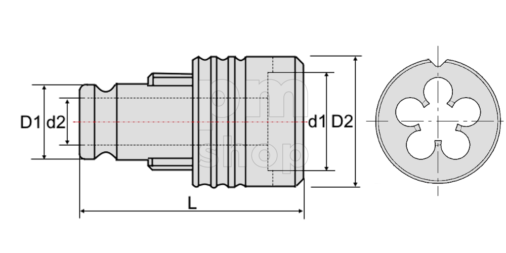 LG-ATD-TC312-38 Адаптер для плашек M12-M16 заказать