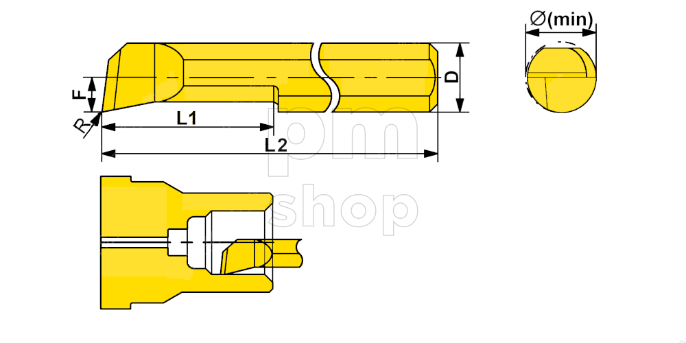 Мини-резец MTR-1-R0.05-L6-JF610M для продольного растачивания заказать