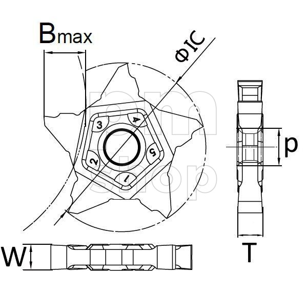 Пластина отрезная канавочная PEN24-120S-DM415 заказать