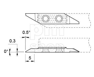 Токарная пластина прямого точения Applitec 722-30° заказать