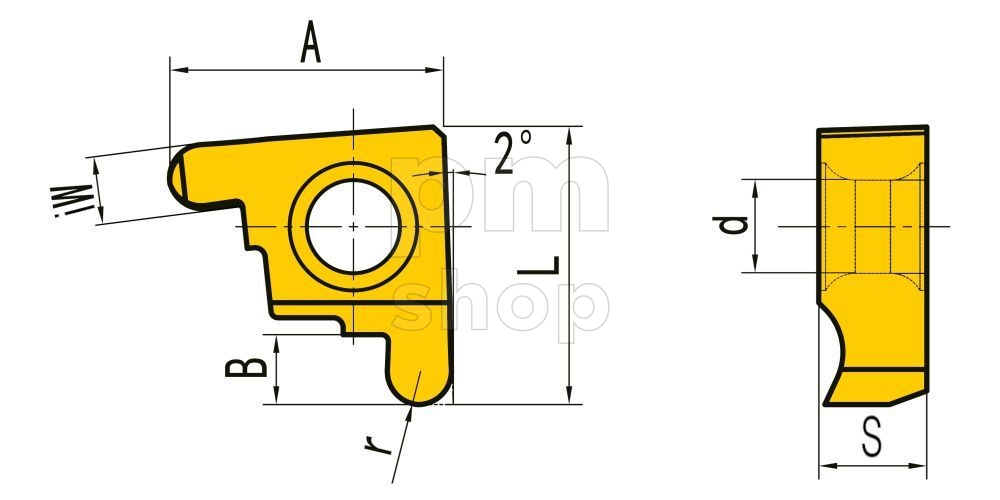 Пластина канавочная GEL200-100AR заказать